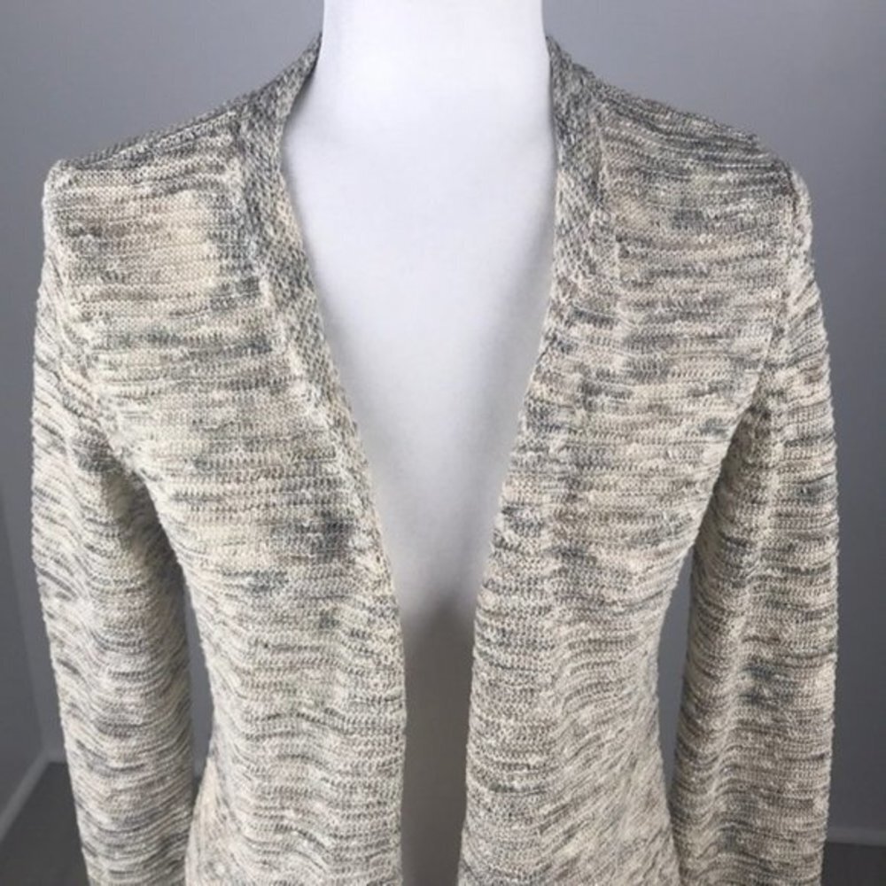 Belldini Metallic Open-Front Cardigan Size M - Picture 2 of 6
